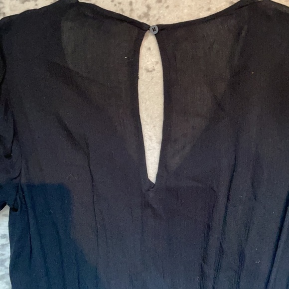 Abercrombie & Fitch long sleeve black romper with pockets - Picture 3 of 4